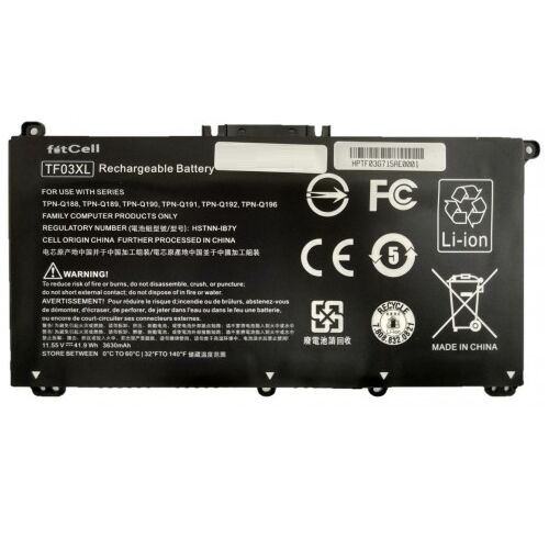 FitCell Hp Pavilion 15-CC, 15-CC003NT, 15-CC004NT Uyumlu Batarya Pil