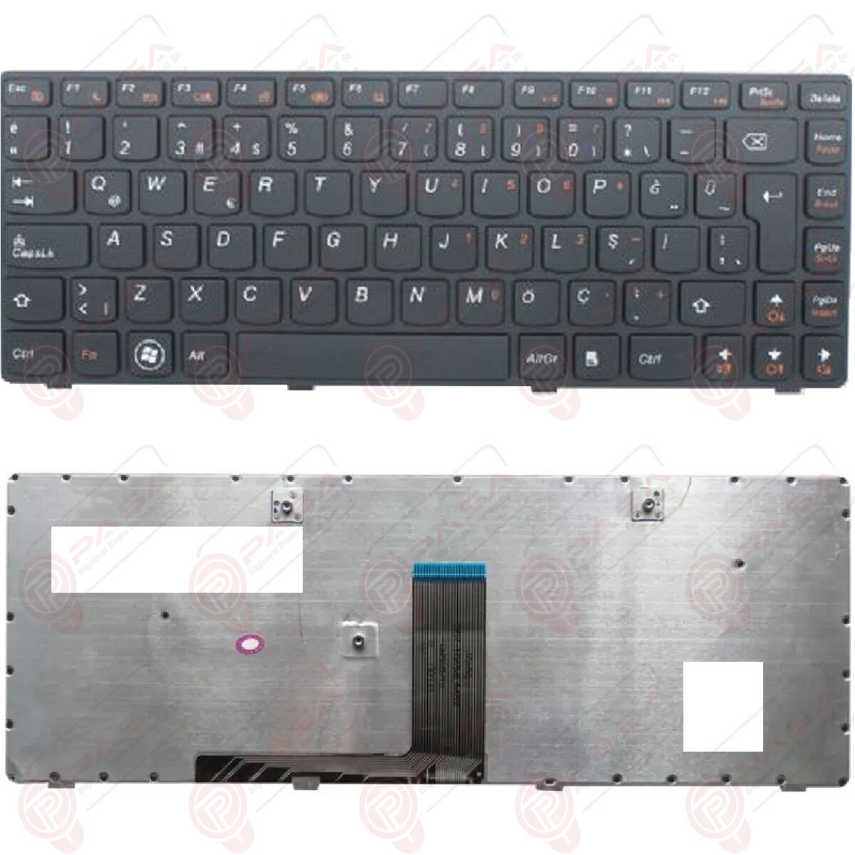 Lenovo 9Z.N5TSW.B0T, 9Z.N9BSW.G01 Klavye Siyah TR