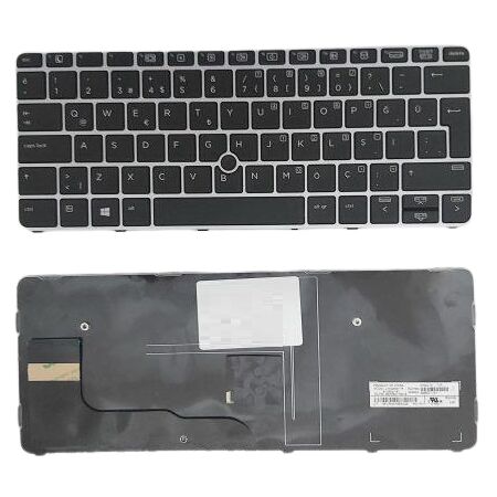 Hp EliteBook 820 G3 Uyumlu Klavye Tuş Takımı Tuş Seti Siyah Türkçe