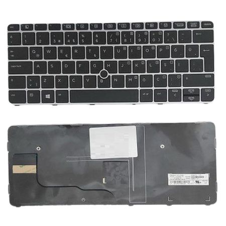 Hp EliteBook 820 G4 Uyumlu Klavye Tuş Takımı Tuş Seti Siyah Türkçe