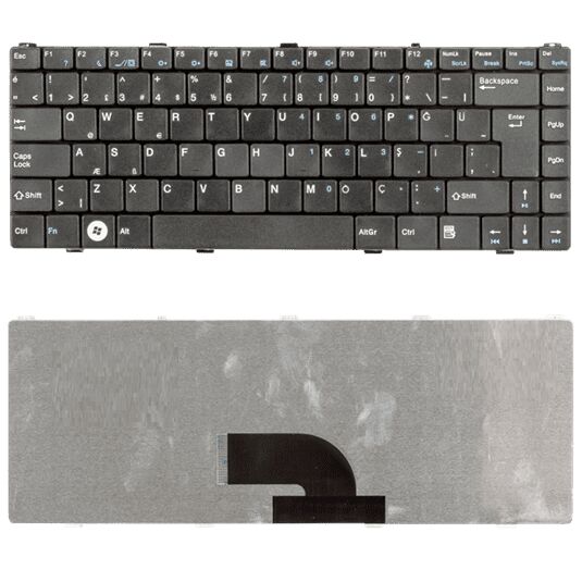 Benq JoyBook S43, S46 Beko ST43A Klavye Tuş Takımı Tuş Seti Siyah Türkçe