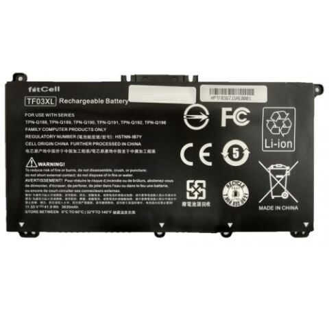 FitCell Hp Pavilion 15-CD014NT, 15-CD015NT, 15-CD016NT Uyumlu Batarya Pil