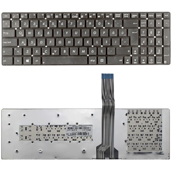 Asus K75A, K75V, K75VD, K75VJ, K75VM Klavye Tuş Takımı Siyah Renk Türkçe Q