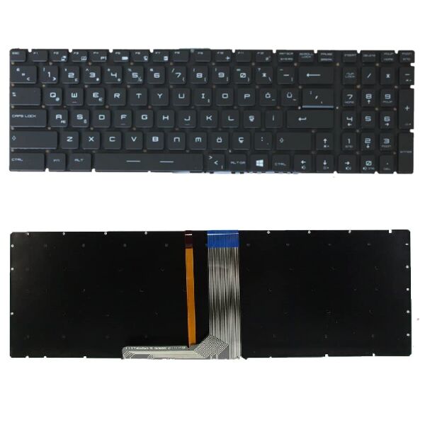 MSI GP72MVR 7RFX, GP72MVR7RFX Klavye Tuş Takımı Işıklı Siyah TR