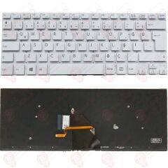 Sony Vaio SVF1421BPXB, SVF1421C4E Klavye Led Işıklı Beyaz TR