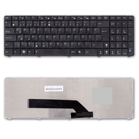 Asus Pro5DA, Pro5DAB, Pro5DAD, Pro5DAF, Pro5DIN, Pro5DIP Klavye Tuş Takımı Tuş Seti TR Q Siyah