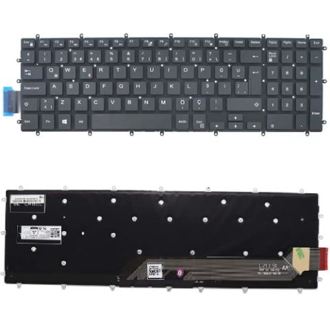 Dell G515 5505, G515-5505 Uyumlu Klavye Tuş Takımı Tuş Seti Siyah Türkçe