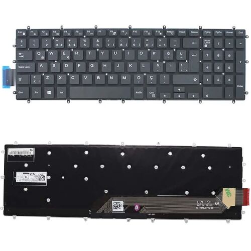 Dell G515 5587, G515-5587 Uyumlu Klavye Tuş Takımı Tuş Seti Siyah Türkçe