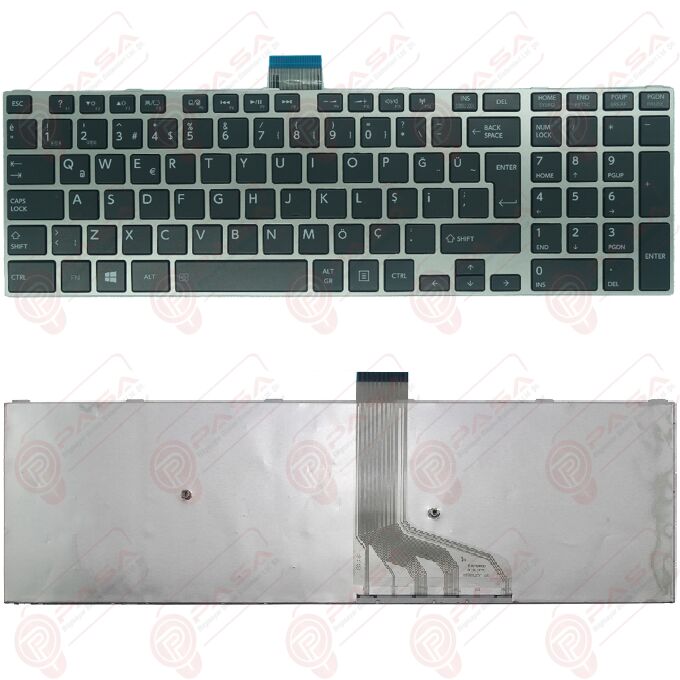 Toshiba Satellite L50-A-1FG, L50-A-1FW Klavye Tuş Takımı Gri TR