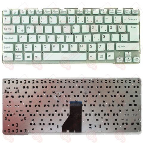 Sony Vaio SVE141D11L, SVE141E11W, SVE141R11W Klavye Beyaz TR
