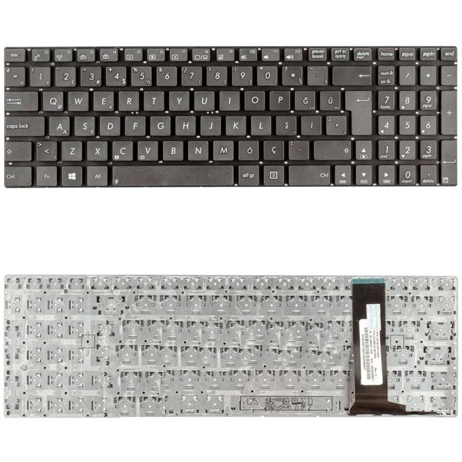 Asus N550JV-CN241H, N550JV-DB71T Klavye Tuş Takımı Tuş Seti Siyah Türkçe