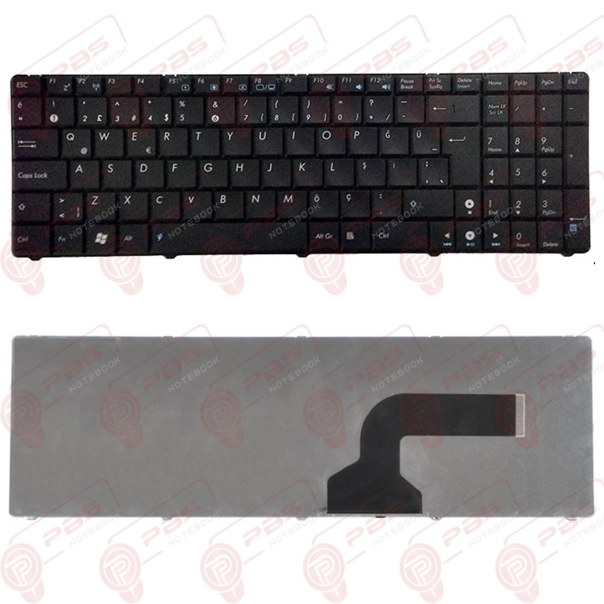 Asus K52JT-SX274, K52JT-SX279 Klavye Slim Tip Tuş Takımı TR
