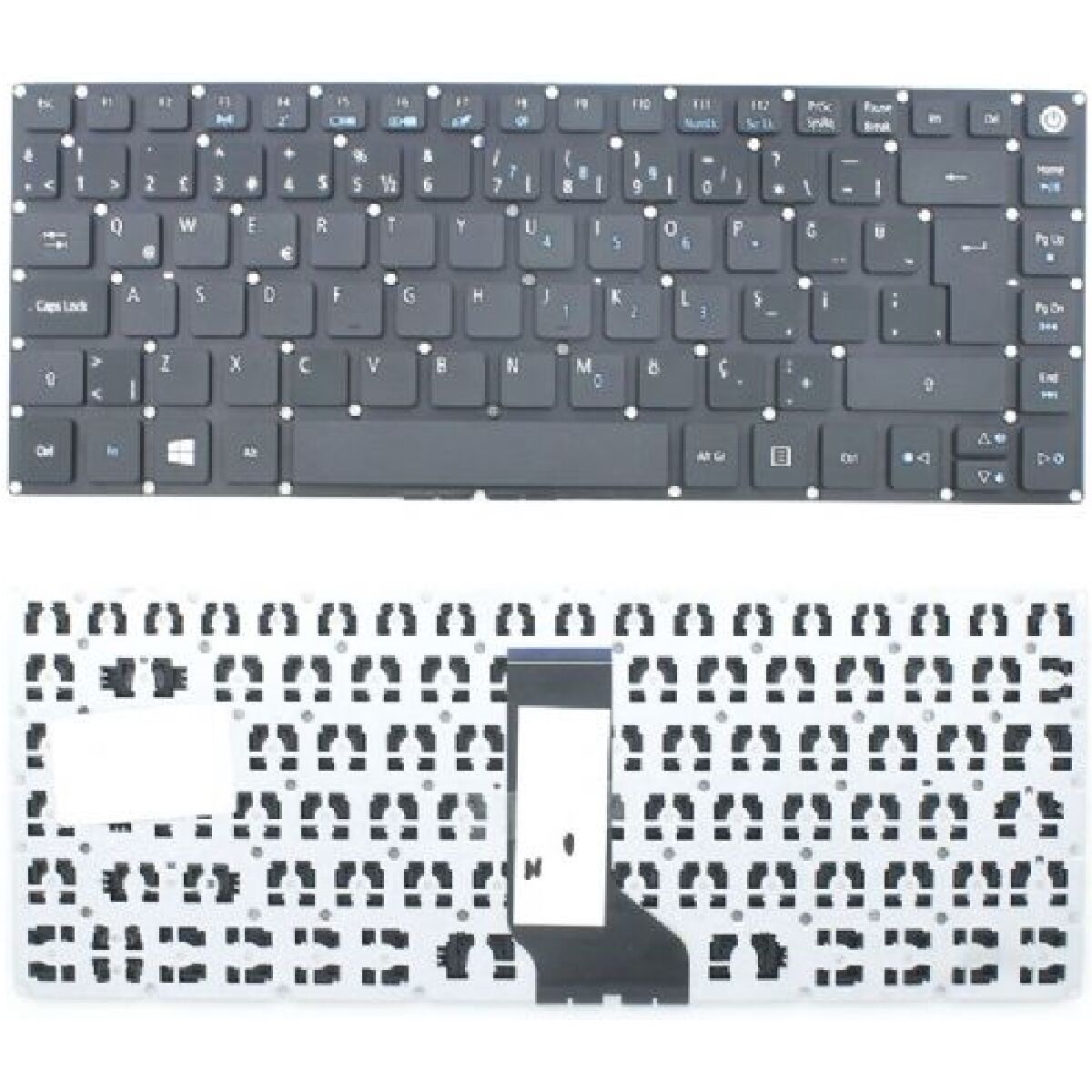 Acer Aspire A114-31-C15U, A114-31-C1YS, A114-31-C495 Uyumlu Klavye Tuş Takımı Tuş Seti Siyah Türkçe