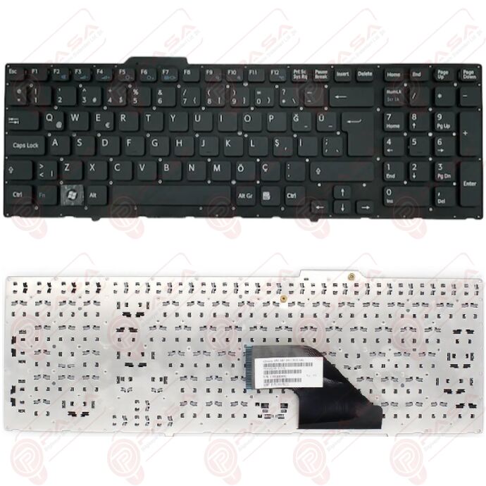 Sony Vaio VPCF12C5E, VPCF12E1E, VPCF12E1R Klavye Siyah TR