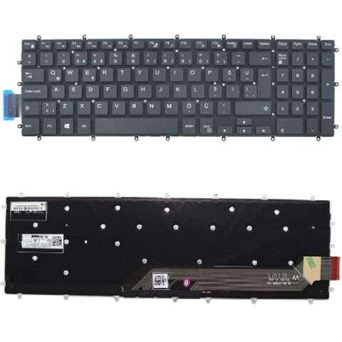 Dell G7-7588, G77588 Uyumlu Klavye Tuş Takımı Tuş Seti Siyah Türkçe