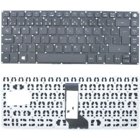 Acer Aspire A314-32, A314-32-C51E Uyumlu Klavye Tuş Takımı Tuş Seti Siyah Türkçe