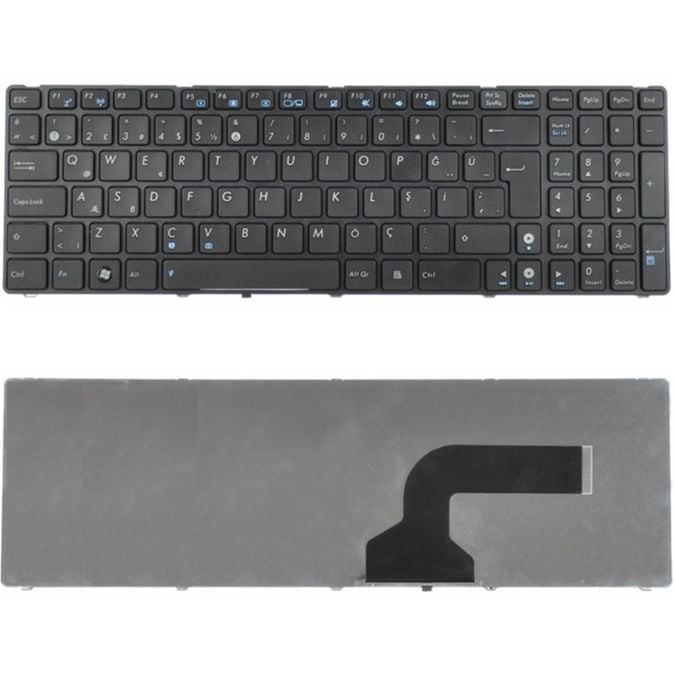 Asus X72, X72D, X72DR, X72DR-TY012V, X72DR-TY013V Klavye Tuş Takımı Tuş Seti Siyah Türkçe