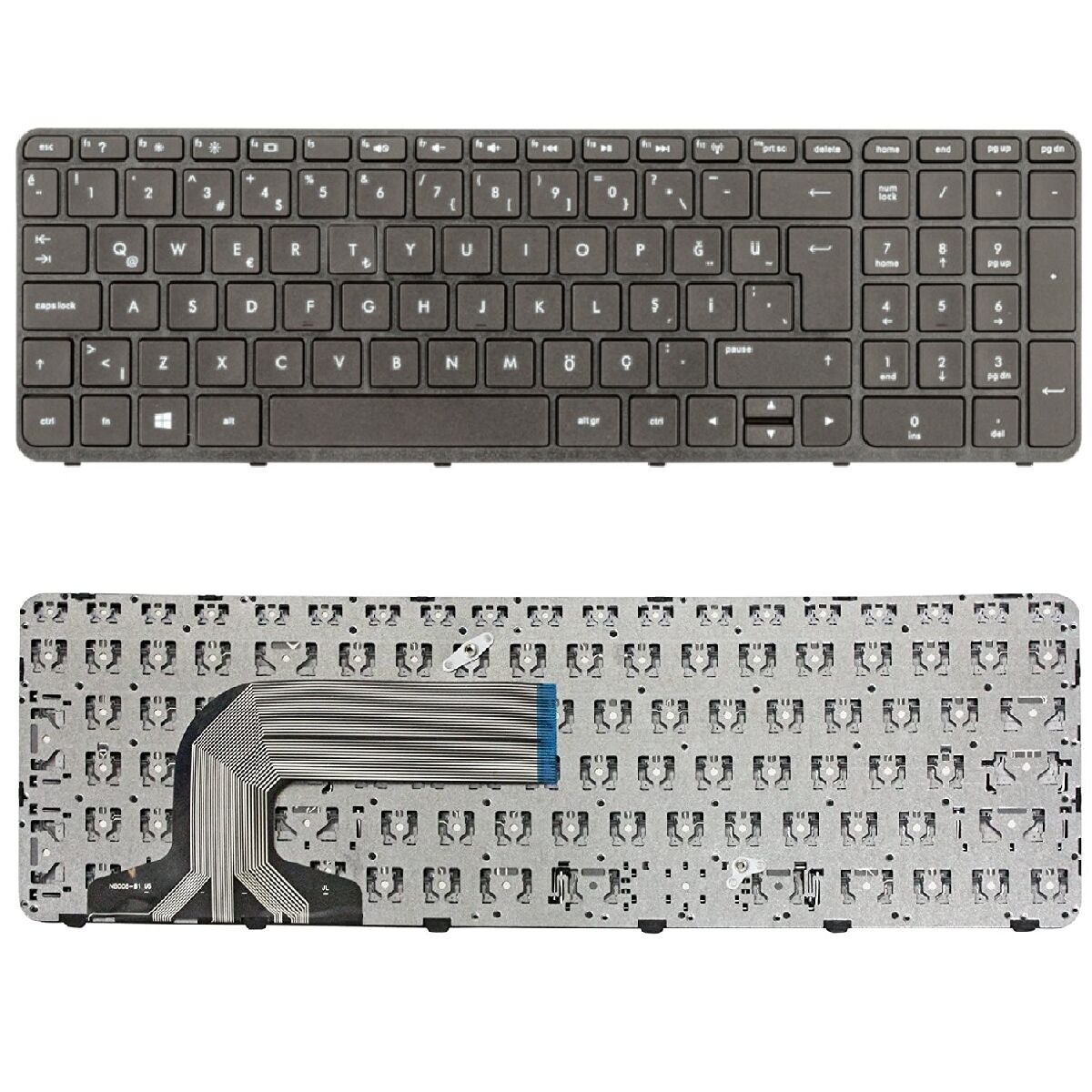Hp Pavilion 15-E055ST Klavye Tuş Takımı Tuş Seti Siyah Türkçe