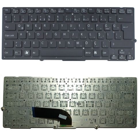 Sony Vaio VPCSB3, VPC-SB3, VPCSB4, VPC-SB4 Klavye Siyah TR