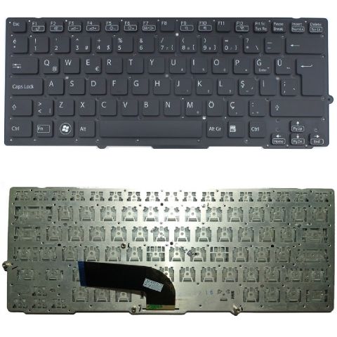Sony Vaio VPCSB4N9E, VPCSB4Q9E, VPCSB4S9E Klavye Siyah TR
