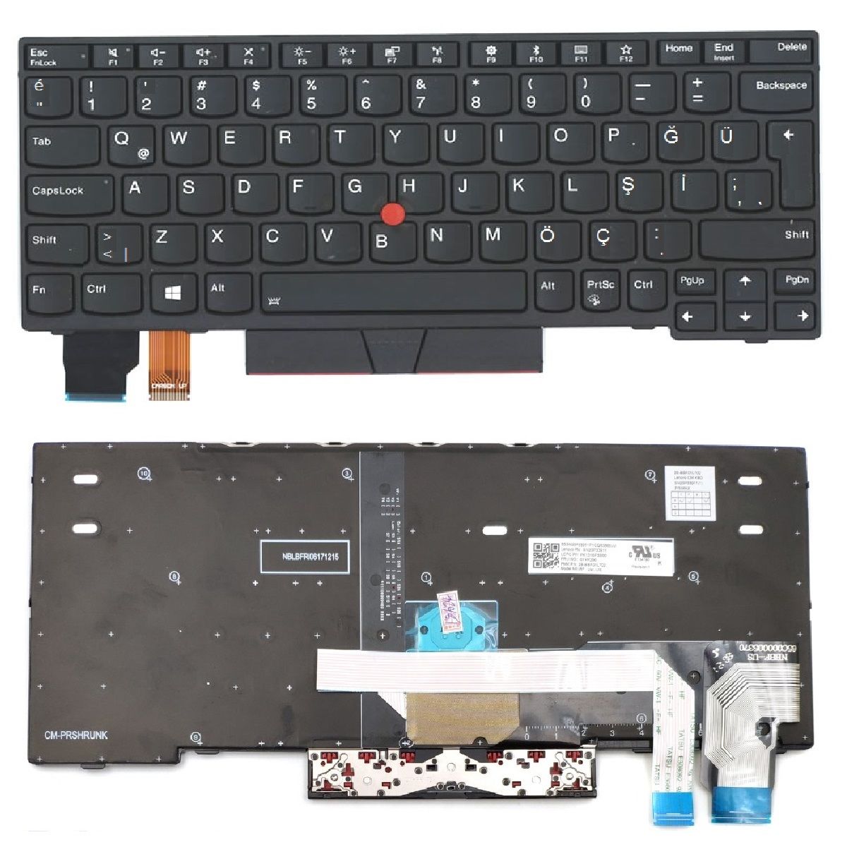 Lenovo ThinkPad X13 Yoga Gen1, 20SX, 20SY Klavye Siyah TR