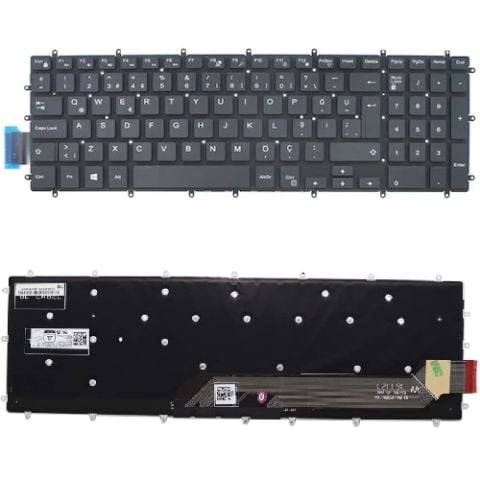 Dell P89F, P89F001, P89F002, P89F003, P89F004 Uyumlu Klavye Tuş Takımı Tuş Seti Siyah Türkçe