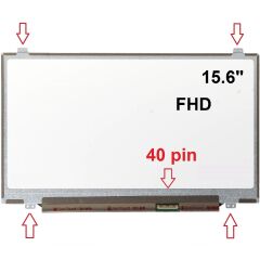 Casper C8K.6500-BE55P Ekran 15.6 Slim 40 Pin FHD Laptop Ekranı