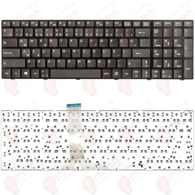 Medion Akoya E6313, E6315 Klavye Tuş Takımı Siyah Türkçe