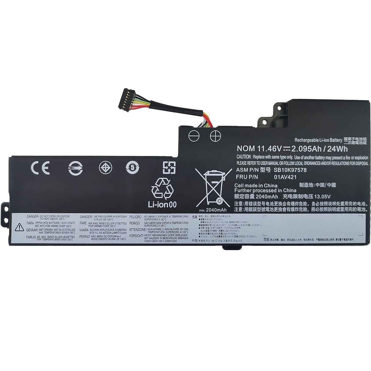 Nion Lenovo ThinkPad T480, 20L5, 20L6 (iç Pil) Uyumlu Batarya Pil