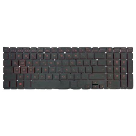 Hp Omen 15-DH0006NT, 15-DH0007NT, 15-DH0008NT Uyumlu Klavye Kırmızı Tuş Işıklı Türkçe Siyah