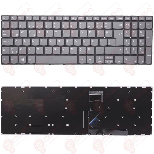 Lenovo 5CB0R07298, 5CB0R07326, 5CB0R07426, 5CB0R07207 Klavye Tuş Takımı Tuş Seti Gri Türkçe