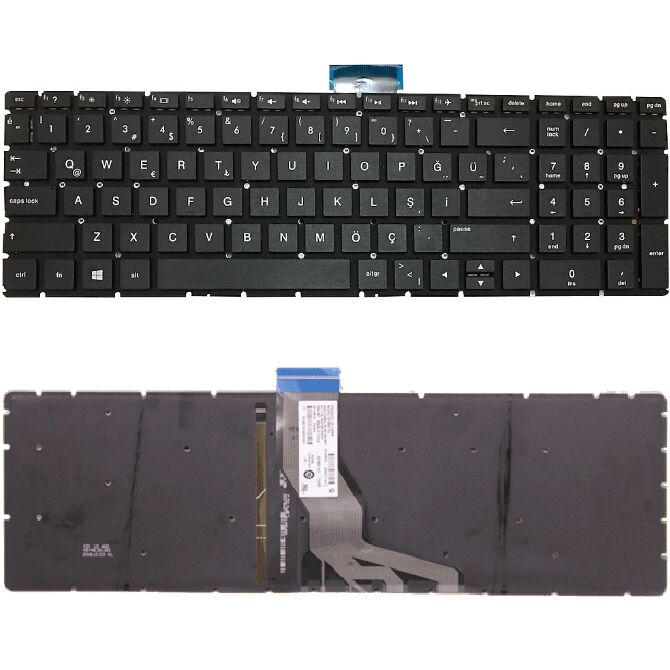 Hp Pavilion 15-CB006NT, 15-CB007NT, 15-CB008NT Klavye Tuş Takımı Tuş Seti Led Işıklı Siyah Türkçe
