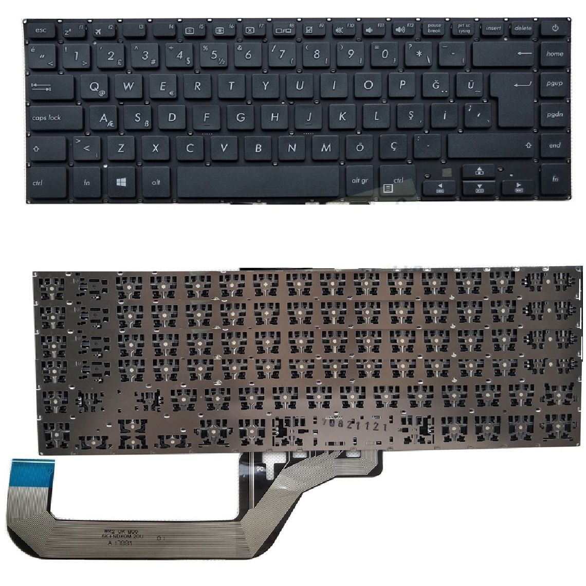 Asus X505BP-BR167, X505BP-EJ218T, X505BP-EJ219T Klavye Tuş Takımı Tuş Seti Siyah Türkçe