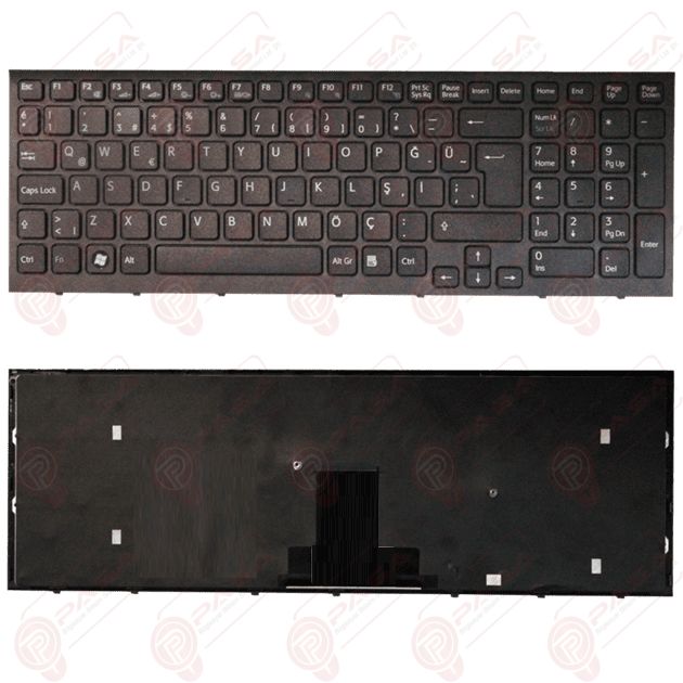 Sony Vaio VPCEB4E4E, VPCEB4E9E, VPCEB4E9R Klavye Siyah TR