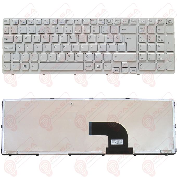 Sony 149088011USX, 149153411US Klavye Tuş Takımı Beyaz TR