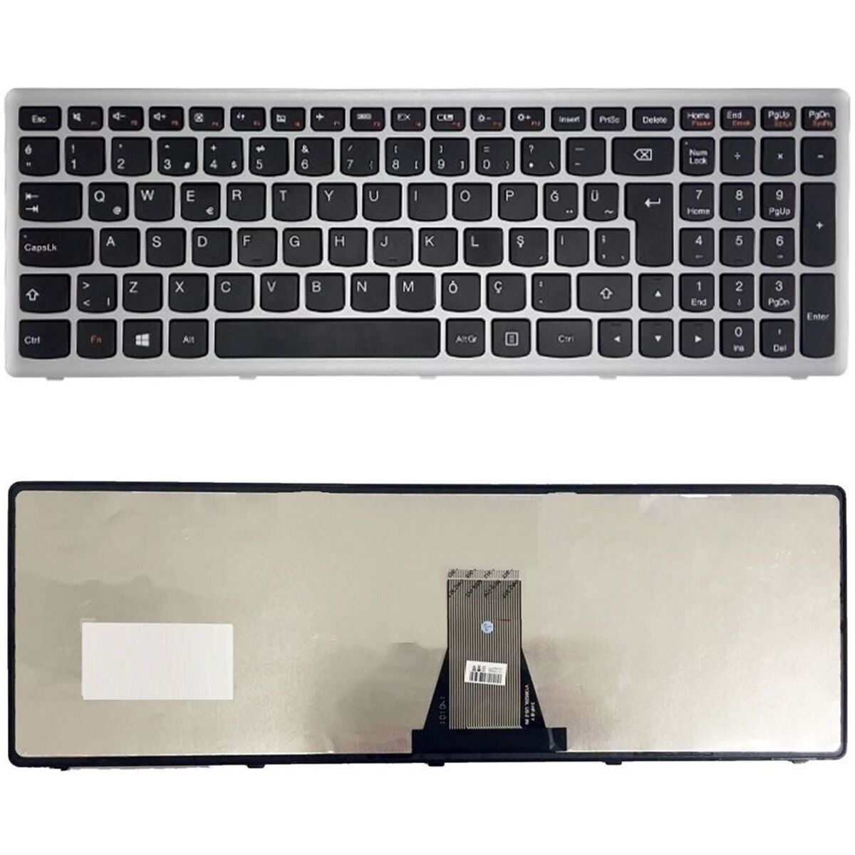 Lenovo 25211262, 25211266, 25211236 Klavye Gri TR