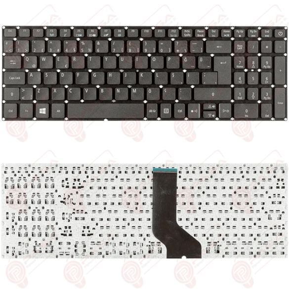 Acer Aspire A315-51-5773, A315-51-39X7 Uyumlu Klavye Tuş Takımı Tuş Seti Siyah Türkçe