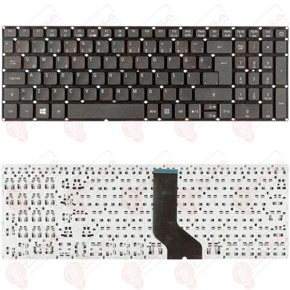 Acer Aspire A315-53, A315-53G, A315-53G-53FC Uyumlu Klavye Tuş Takımı Tuş Seti Siyah Türkçe