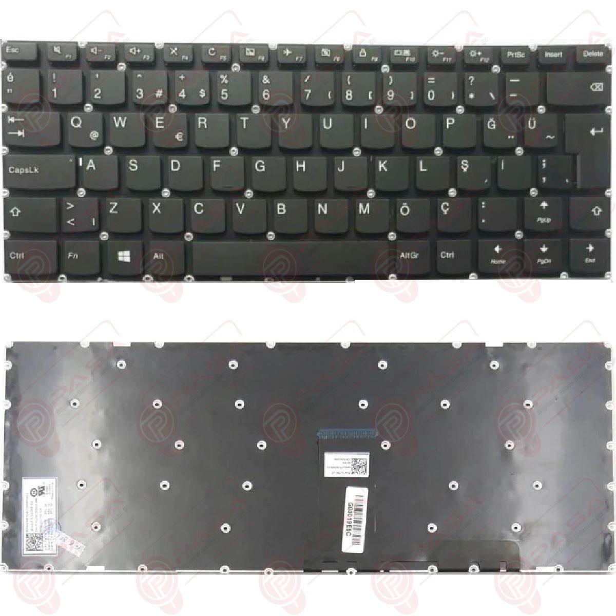 Lenovo V110-14AST, 80TC Klavye Tuş Takımı Tuş Seti Siyah TR