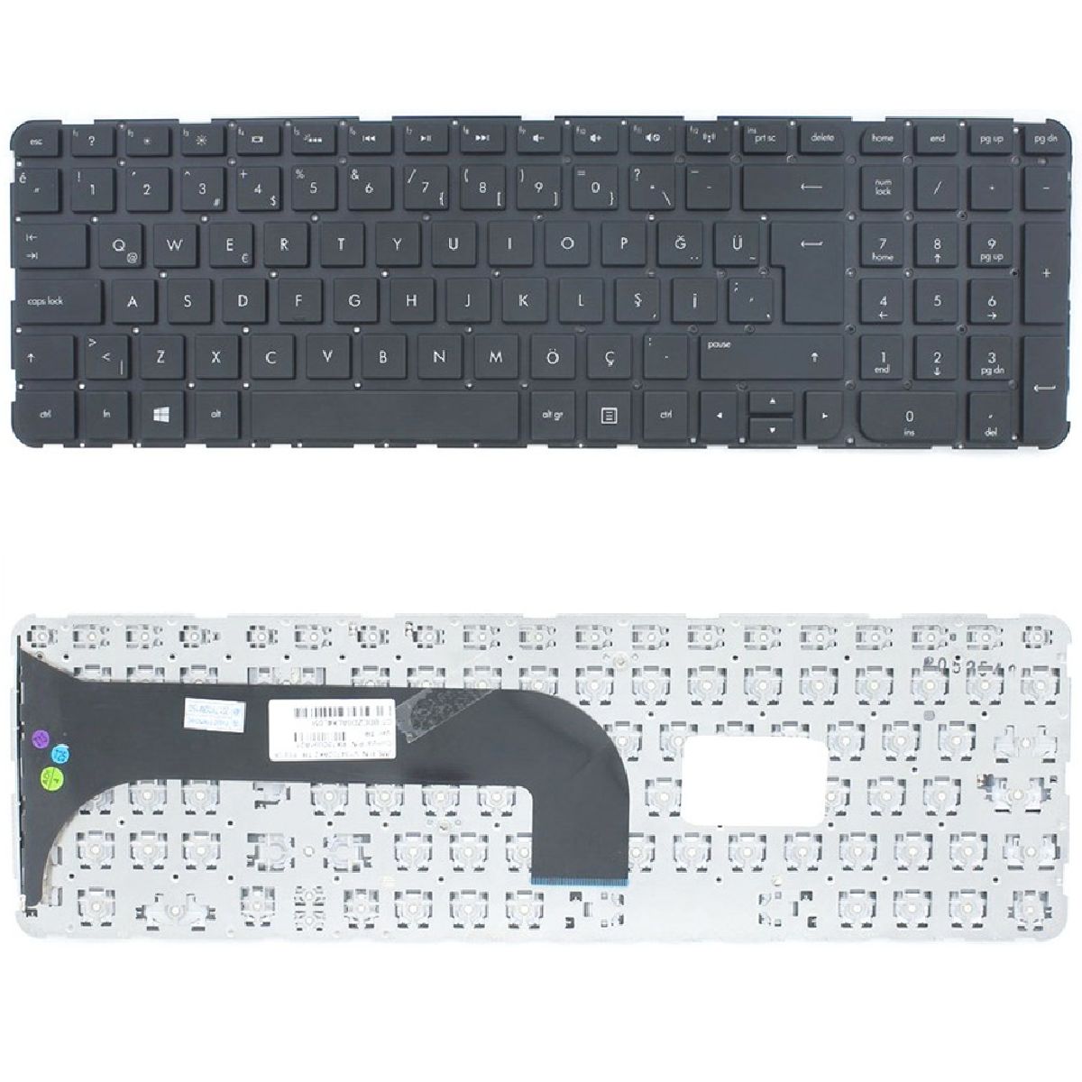 Hp Pavilion M6-1000, HP Envy M6-1000 Klavye Tuş Takımı Tuş Seti Siyah Türkçe