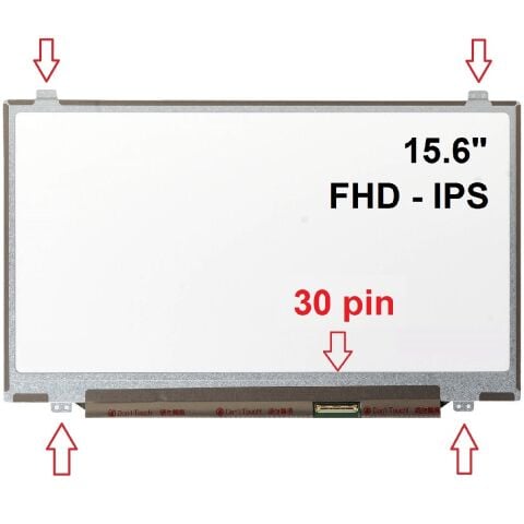 Acer Aspire AN515-52-79GK, AN515-52-740 Uyumlu Ekran Panel 15.6 Slim 30Pin IPS 1920 x 1080 FHD