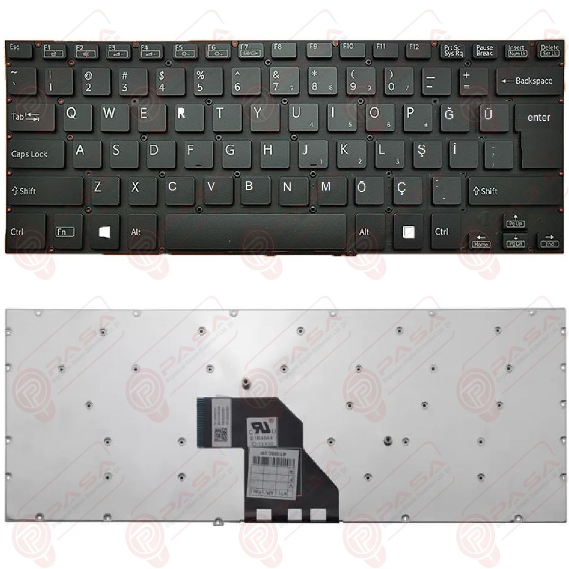 Sony AEHK8A001303A, AEHK8A001103A Klavye Siyah TR