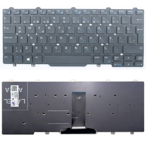 Dell MP-13L7, MP-13L76TQ6698, MP-13L73US6442 Klavye Tuş Takımı Tuş Seti Siyah Türkçe