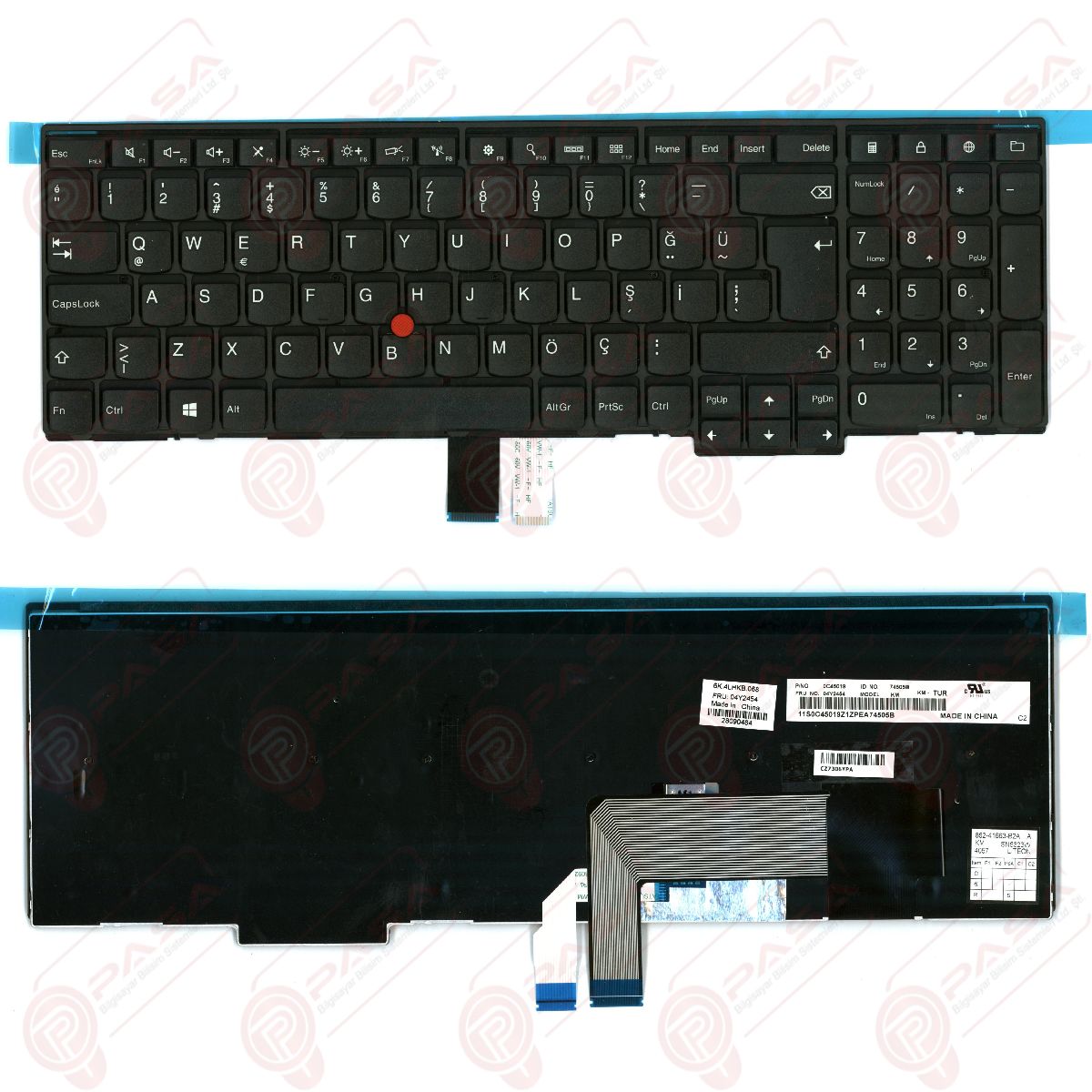 Lenovo ThinkPad E550, 20DF, 20DG Klavye Siyah TR