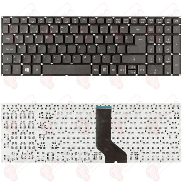 Acer Aspire A715-71, A715-71G, A715-71G-57A2 Uyumlu Klavye Tuş Takımı Tuş Seti Siyah Türkçe