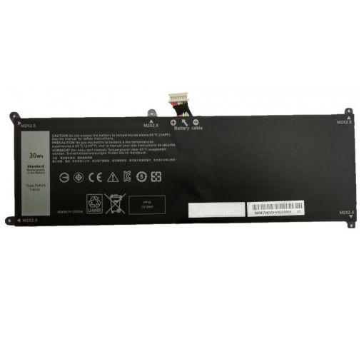 Nion Dell XPS 9250, 12 9250, 12-9250, T02H, T02H001 Uyumlu Batarya Pil