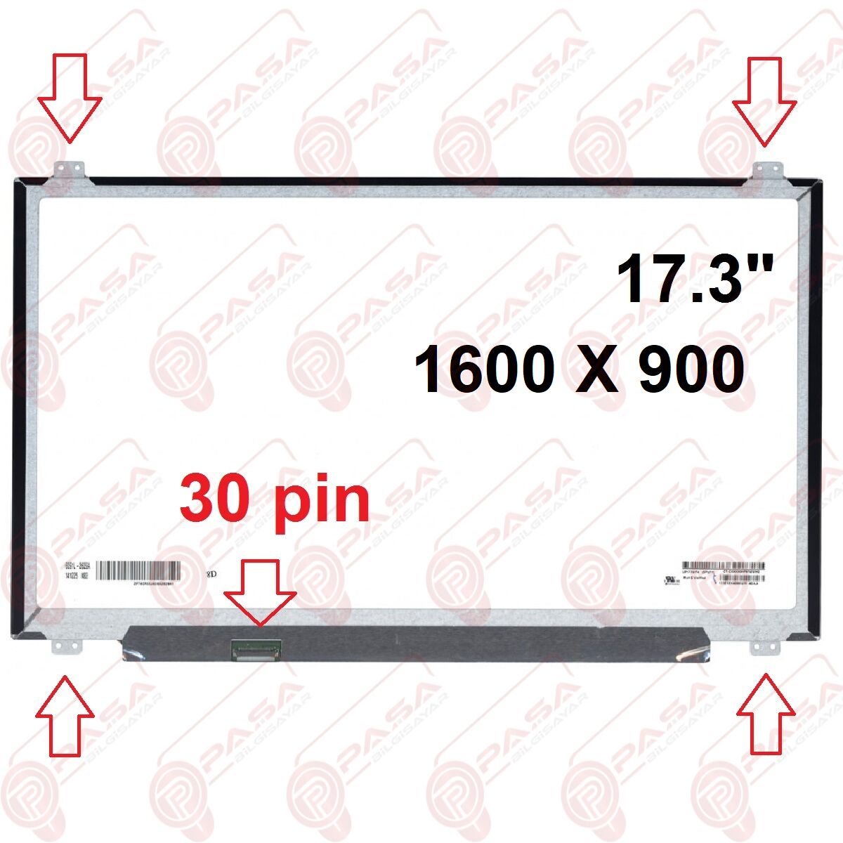 Lenovo ideaPad 110-17ISK, 80VL Ekran 17.3 Slim 30 Pin