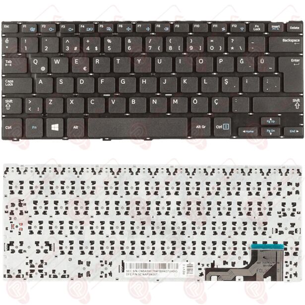 Samsung NP740U3E-K01US, NP740U3E-X01TR Klavye Siyah TR