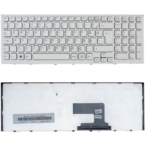 Sony Vaio VPCEH2E0E, VPCEH2E1R, VPCEH2E4E Klavye Beyaz TR