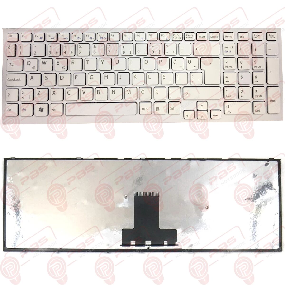 Sony Vaio PCG-21711M, PCG-71211L, PCG-71211M Klavye Beyaz TR
